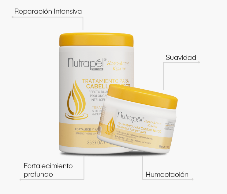 Nutrapel Mascarilla  Hidro Active cabello reseco 350g